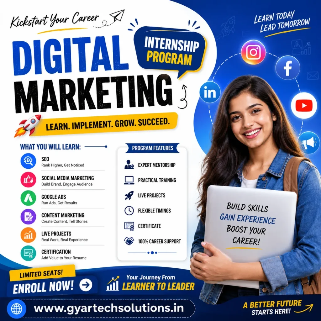 digital marketing internship program